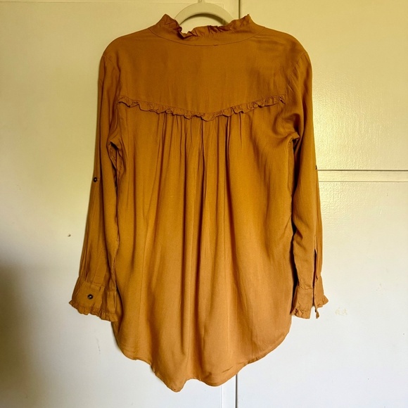 NWT  Sundance Femme Militaire Blouse Honey Military Inspired Size Petite Medium - Picture 8 of 15